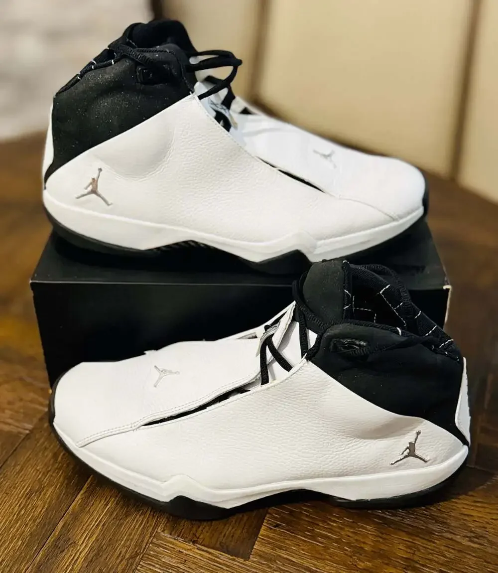Air Jordan 21 PE 'White Black' OG Sneakers 314303-101 used 1x Sz 13 no box